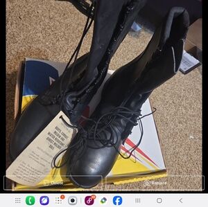 Combat Boots Military Raw Leather Non Slip Oil Resistant